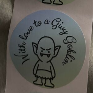 10 Pack “With Love to a Givy Goblin” Stickers